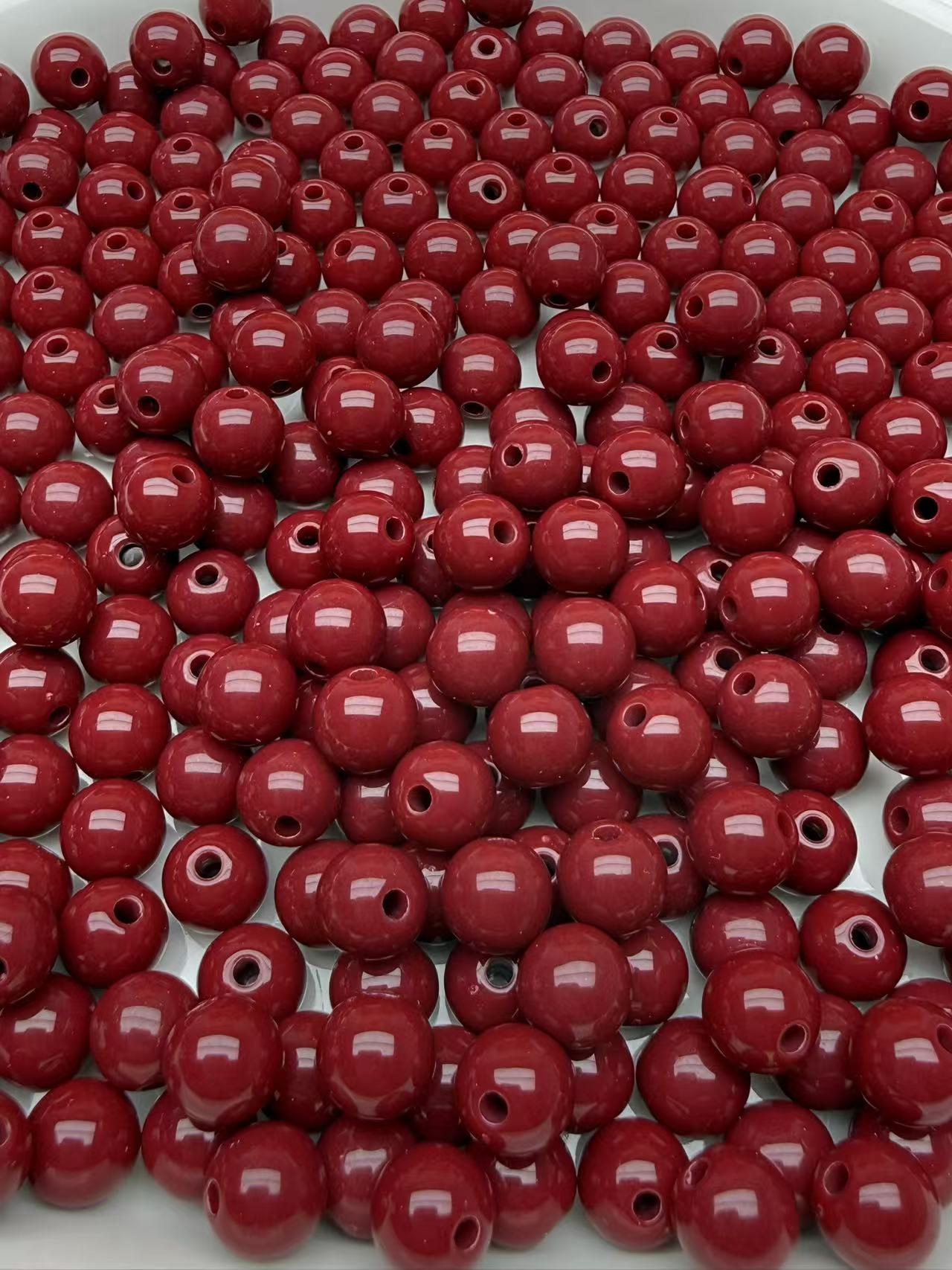 A123 アクリルビーズ  8mm 実色 ベーシックタイプ ハンドメイド必須アイテム
