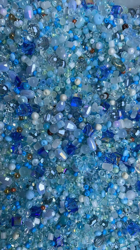 A122:天空の境ガラスビーズ