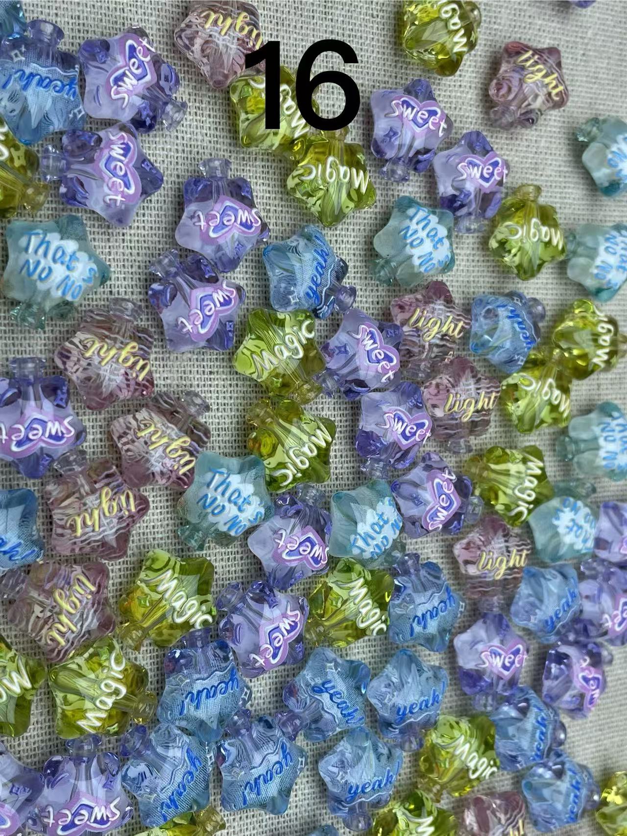 A174:高透品質 小型モールド ハンドメイドパーツ 自由選択おまけのチップ10個付き